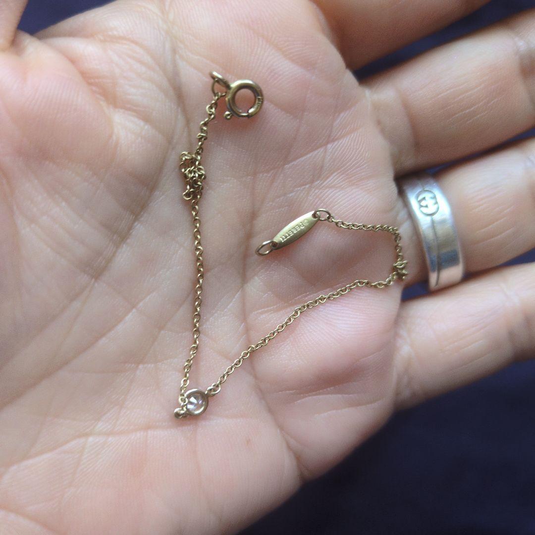 ティファニー バイザヤードブレスレット 0.08ct 750 yg 現行品