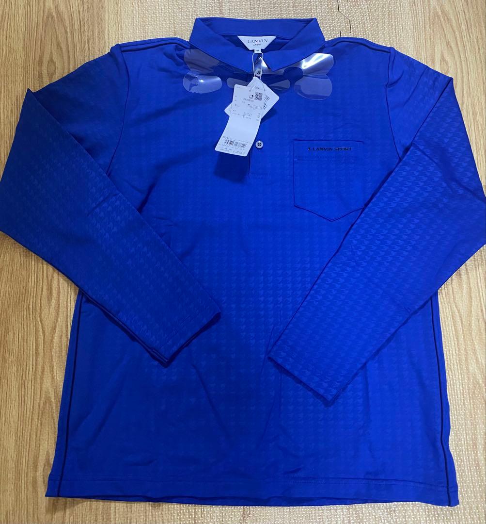新品タグ付LANVIN SPORT ブルー 長袖ポロシャツ LANVIN SPORT（ランバンスポール） セール 公式 ランバン スポール