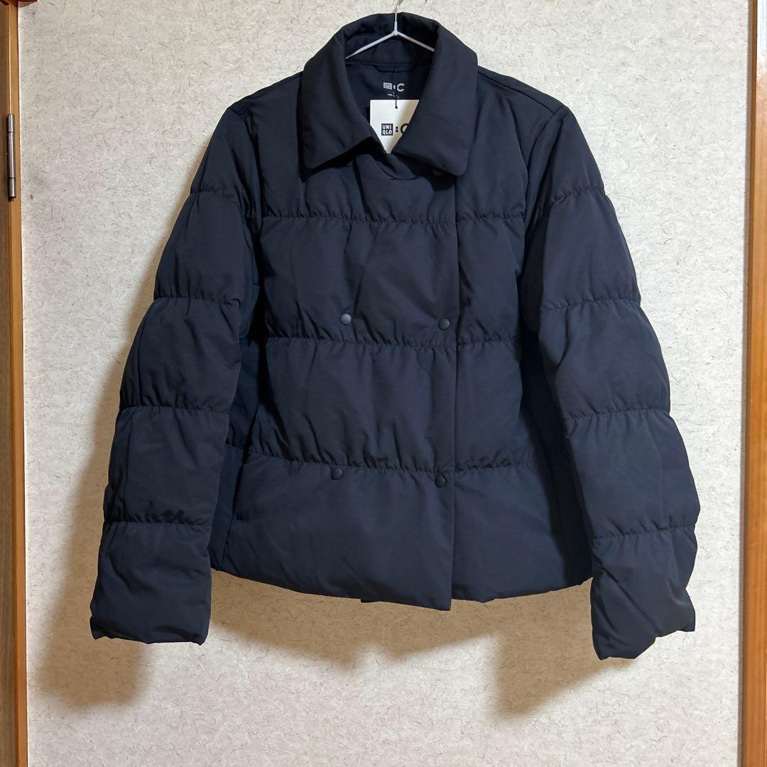 UNIQLO:C ユニクロC ダウンショートジャケット ネイビー L - メルカリ