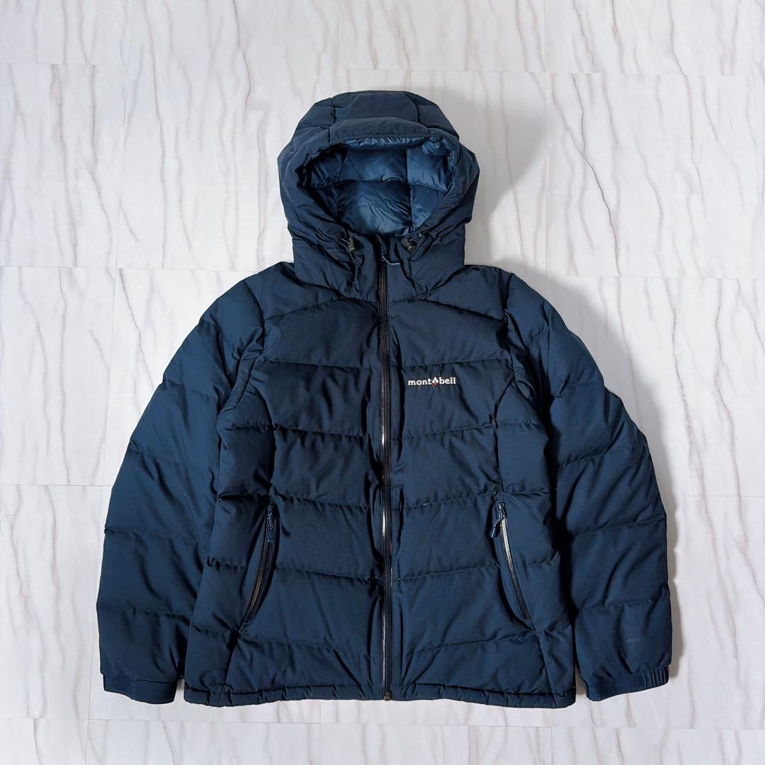 モンベル パーマフロストライトダウンパーカ ネイビー レディースM