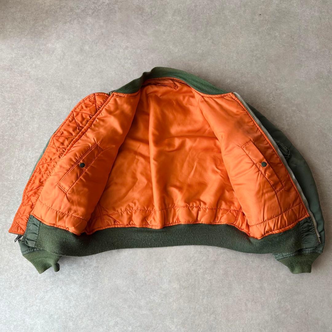 80s 90s USA製 ALPHA アルファ MA-1フライトジャケット 短丈 - メルカリ