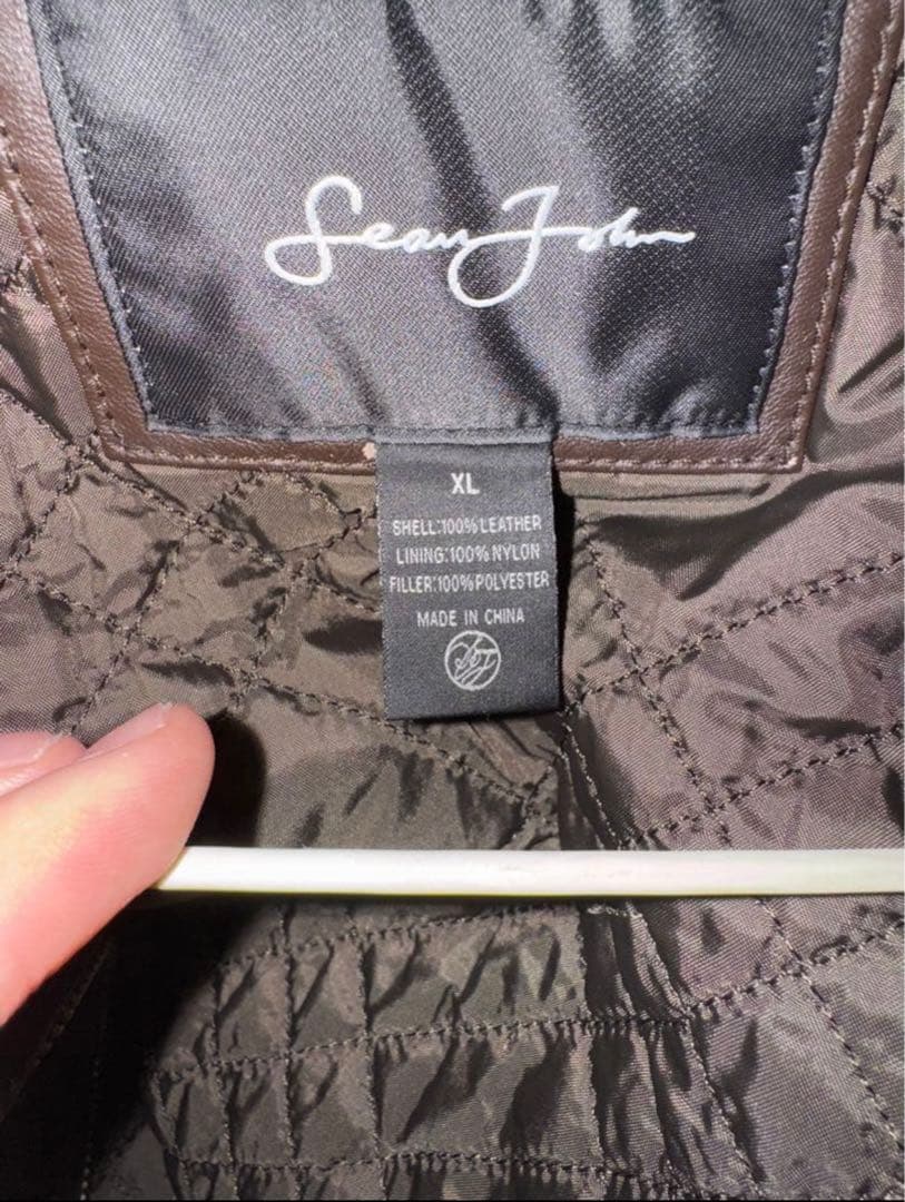 Sean John レザージャケット XL ショーンジョン ブラウン bboy - メルカリ