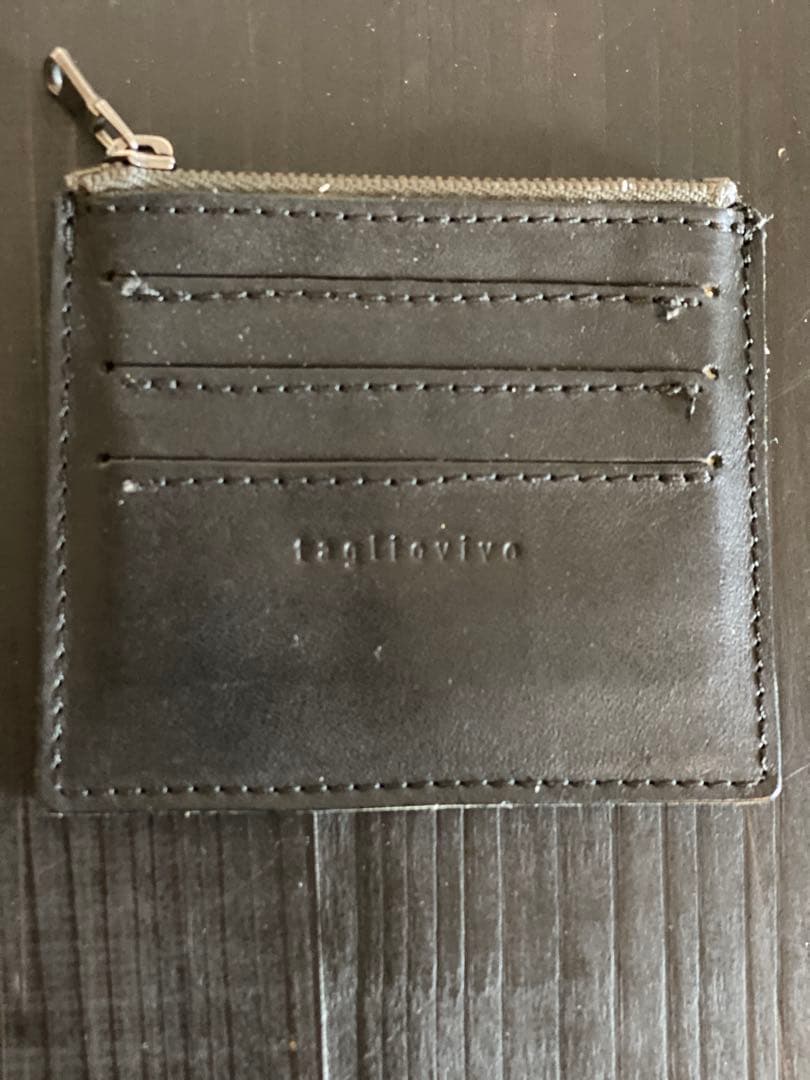 saivava　tagliovivo　ブラックレザーカード&ケース タリオヴィヴォ tagliovio TAGLIOVIVO カードケース CARDS HOLDER