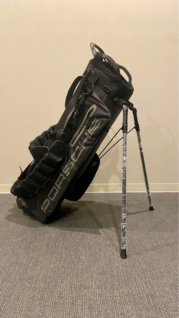 タイムセール】【新品・未使用】ポルシェ純正キャディバッグ/Black