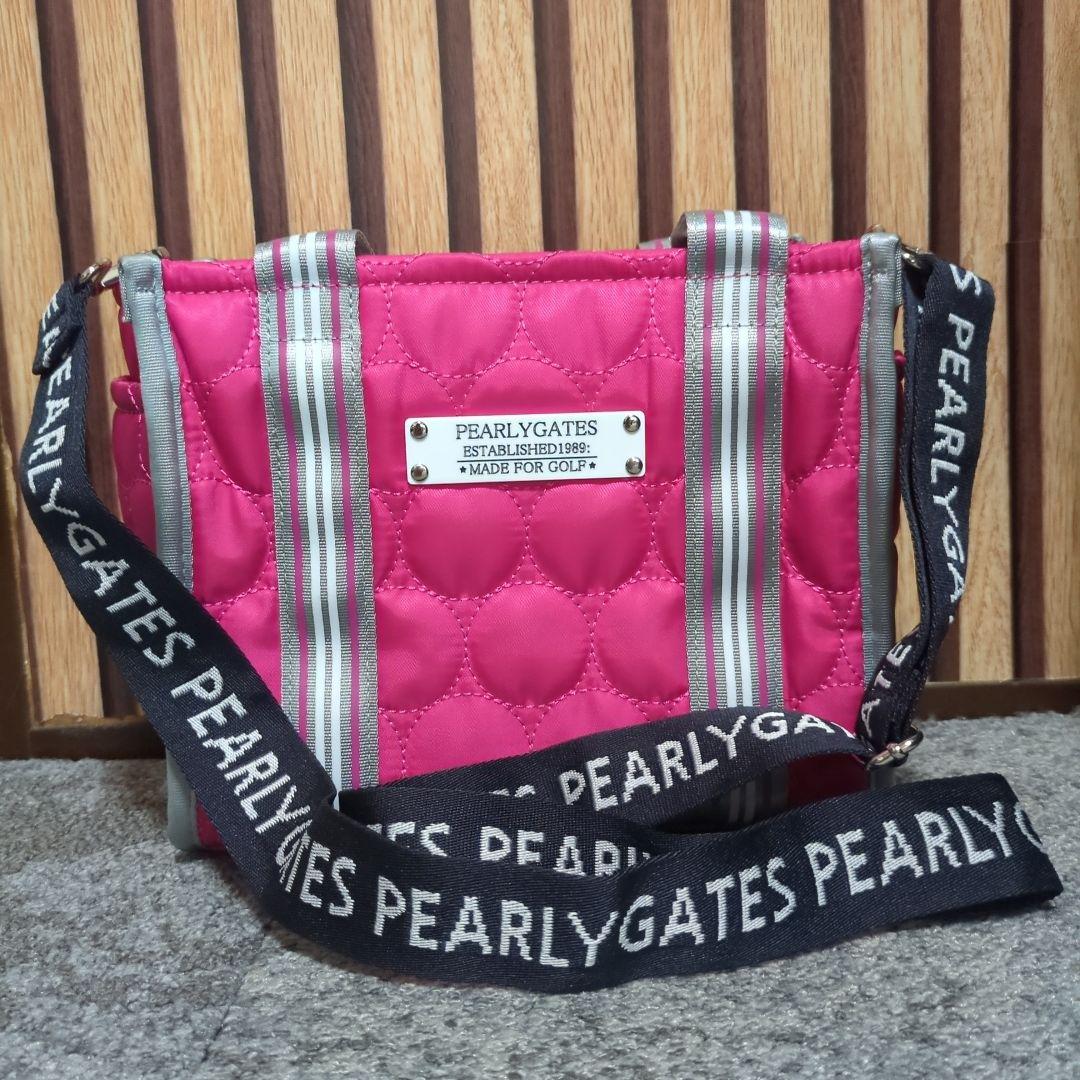 PEARLY GATES ゴルフバッグ ピンクほぼ新品✨ PEARLY GATES LIMITED Lightweight Stand Type Caddy Bag 46inch Pink