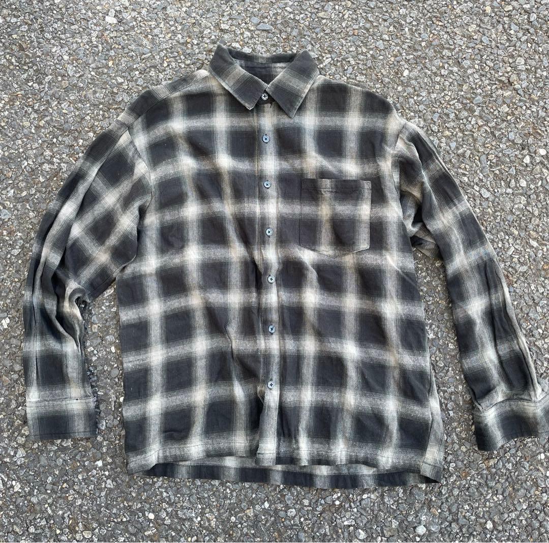 激似 山田レン tattoo studio yamada オンブレ ネルシャツ - メルカリ