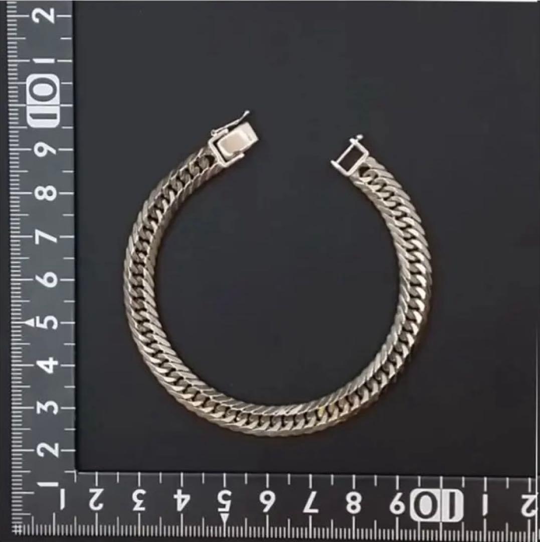 喜平 ブレスレット Pt900 トリプル 8面 31.6g 18cm