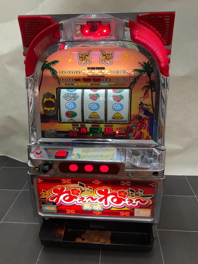 オリンピア「ねぇ～ねぇ～島娘」【10円玉仕様】 設定キー＋不要ハーネス付き