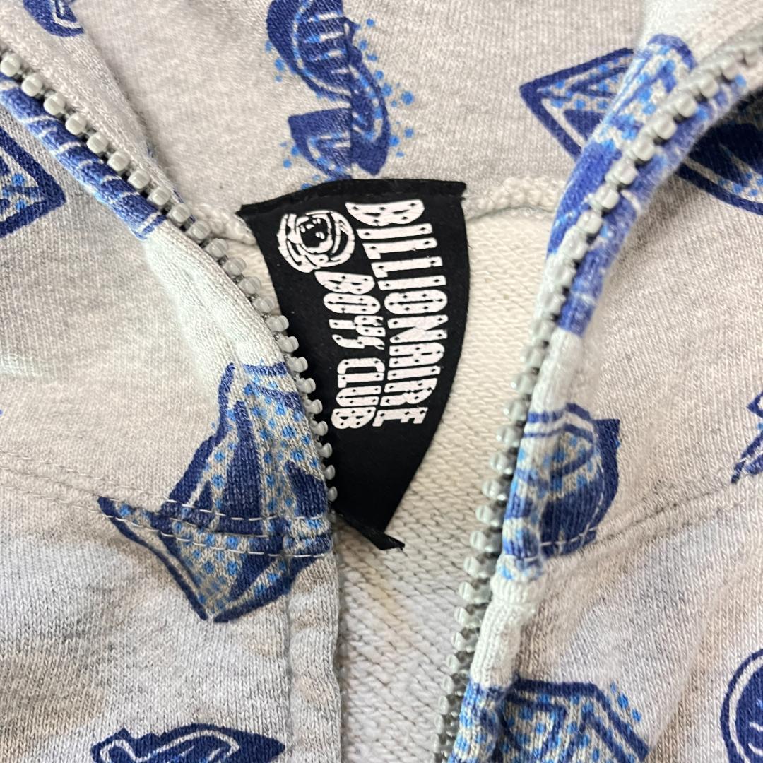 未使用級 BBC ビリオネアボーイズクラブ 短丈 ダブルジップ パーカー