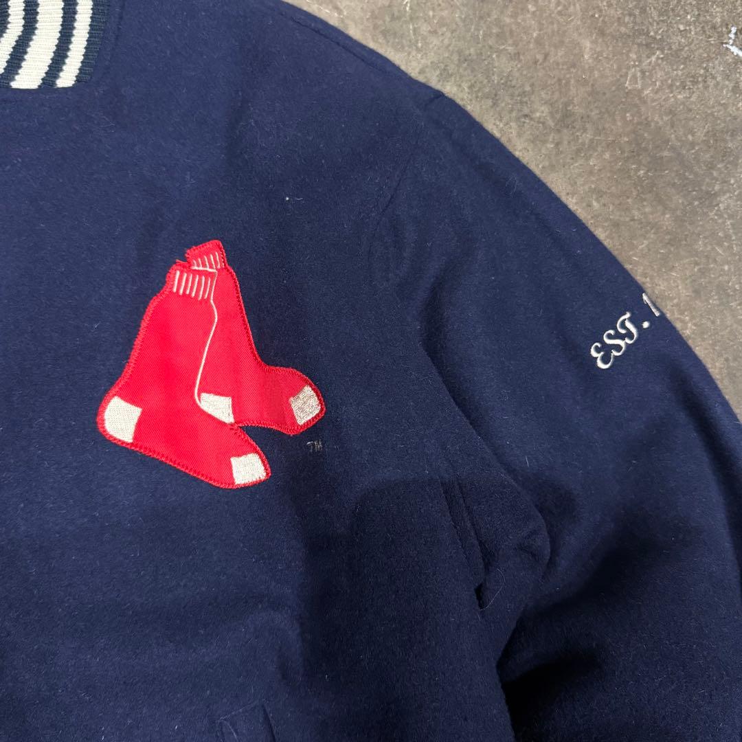 00's Majestic レッドソックス スタジャン ネイビー MLB y2k - メルカリ