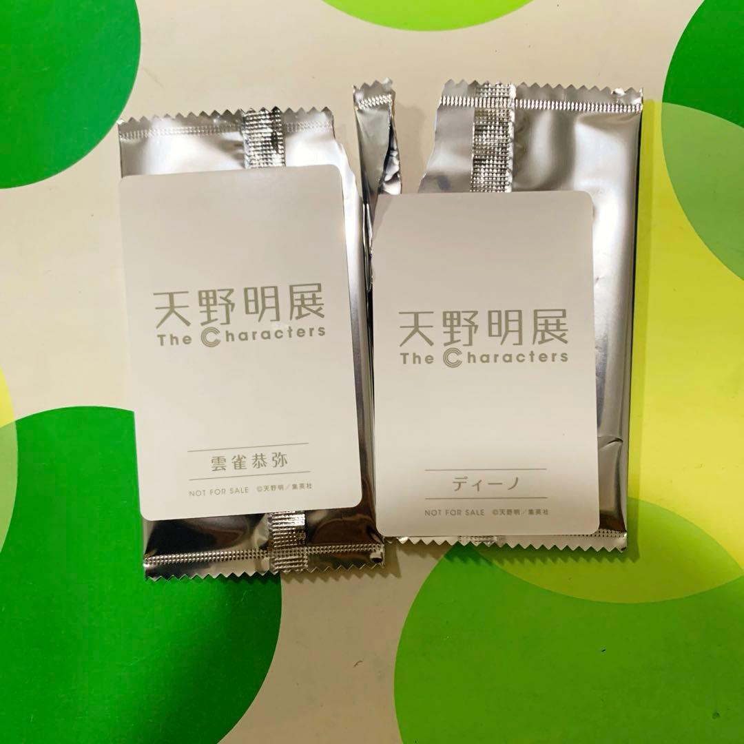天野明展 2枚セット 雲雀恭弥 ディーノ リボーン REBORN 物販購入特典