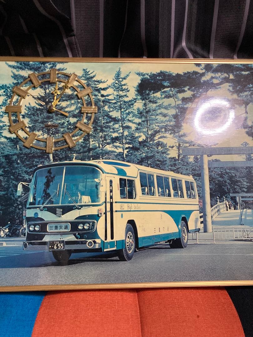 三重交通 バス 壁掛け時計 ダイカスケールシリーズ No.128 三重交通 復刻版(トップドア