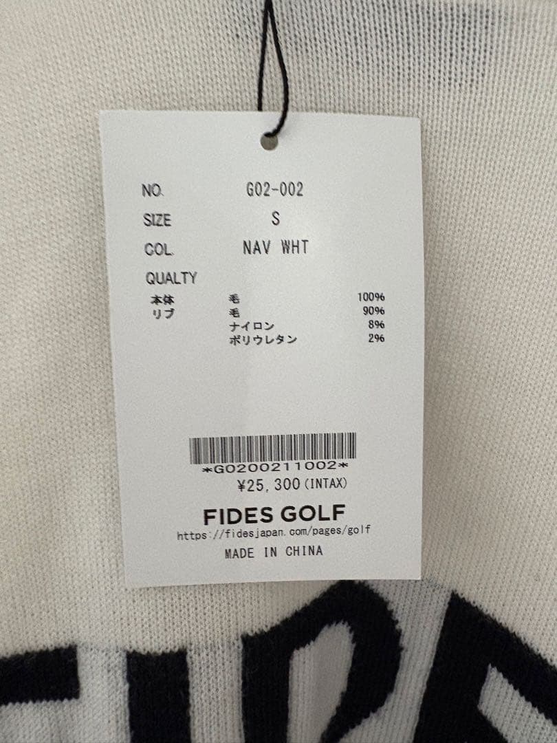 FIDES GOLF ロゴ入り ニットセーター 新品タグ付き