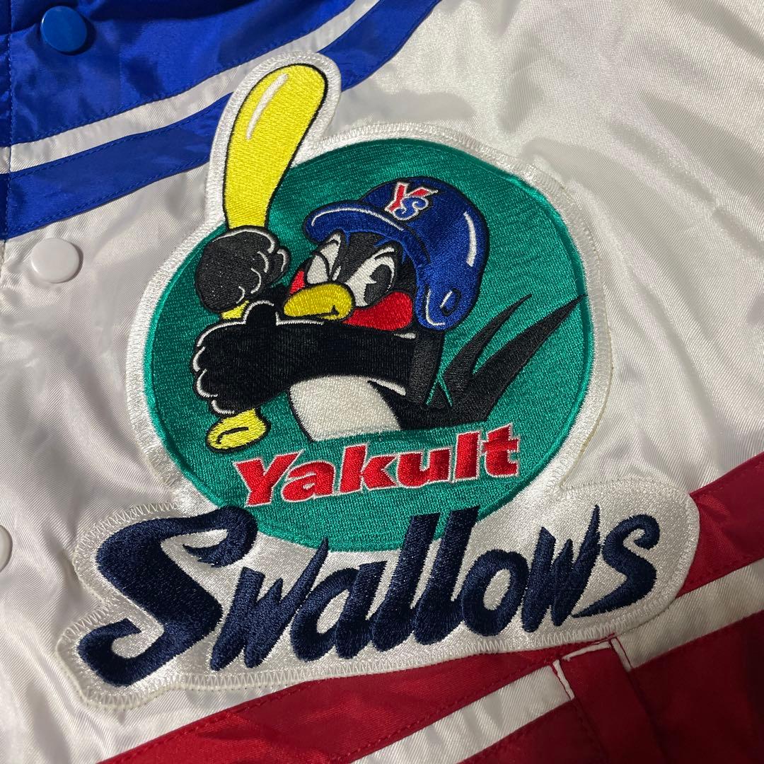 ヤクルトスワローズ公式スタジャン ナイロンジャケット DESCENTE製