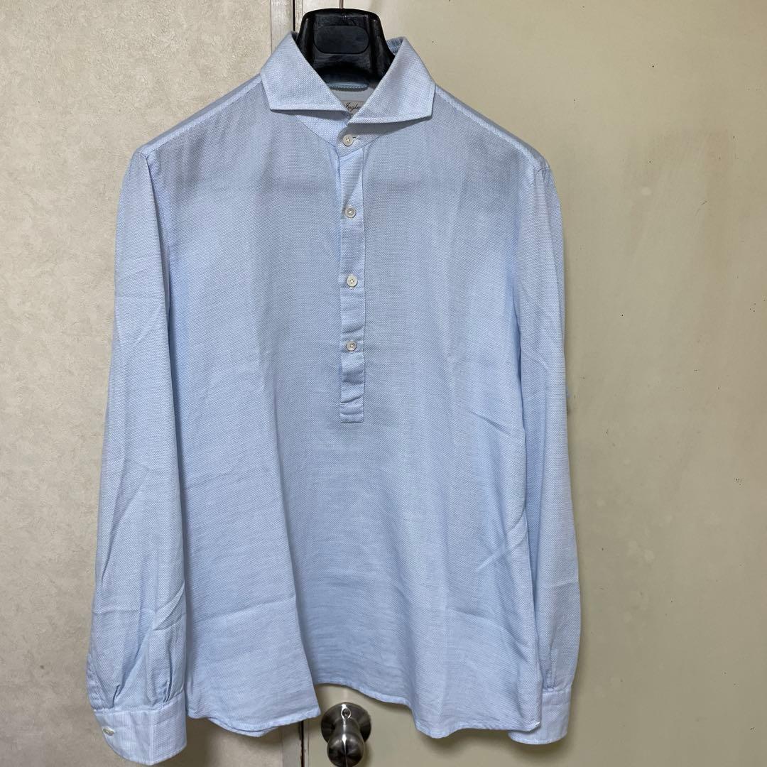 Gイングレーゼ　G.Inglese カプリシャツ　シャロン 購入 sharon 購入 G.inglese【ジ・イングレーゼ】リネンカプリシャツ - メルカリ