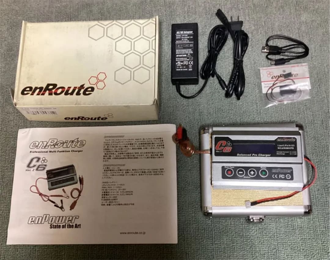 エンルート C6 Ver2 マルチチャージャー ACアダプター・アルミケース
