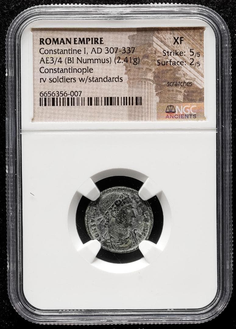 超希少 NGC-XF ローマ帝国 コンスタンティヌス1世 AD307~337