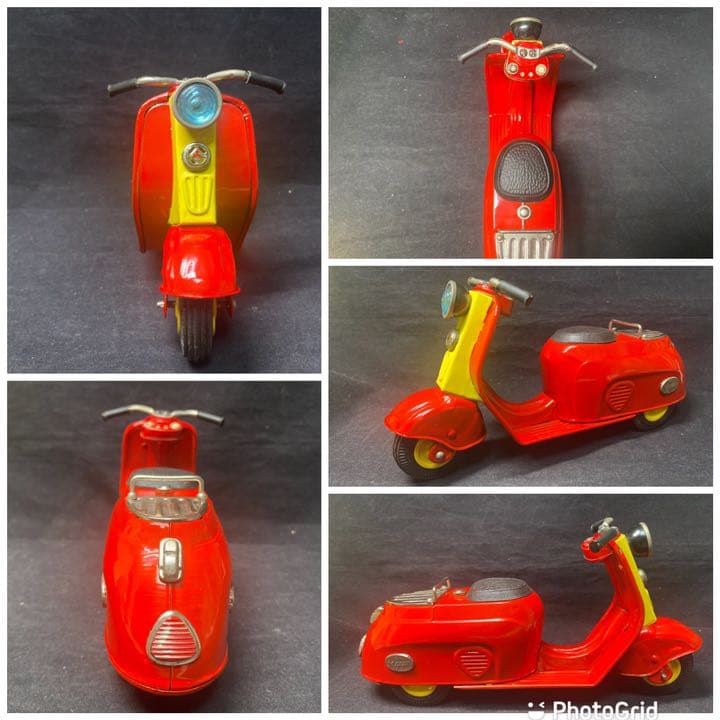 ⭐️希少！美品！萬代屋製　三菱シルバーピジョンのブリキのスクーター■箱付き