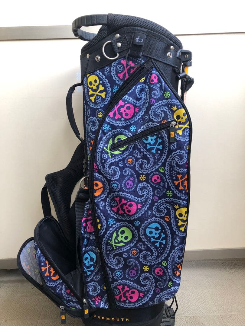 LOUDMOUTH カラフルスカルキャディバッグ ゴルフ