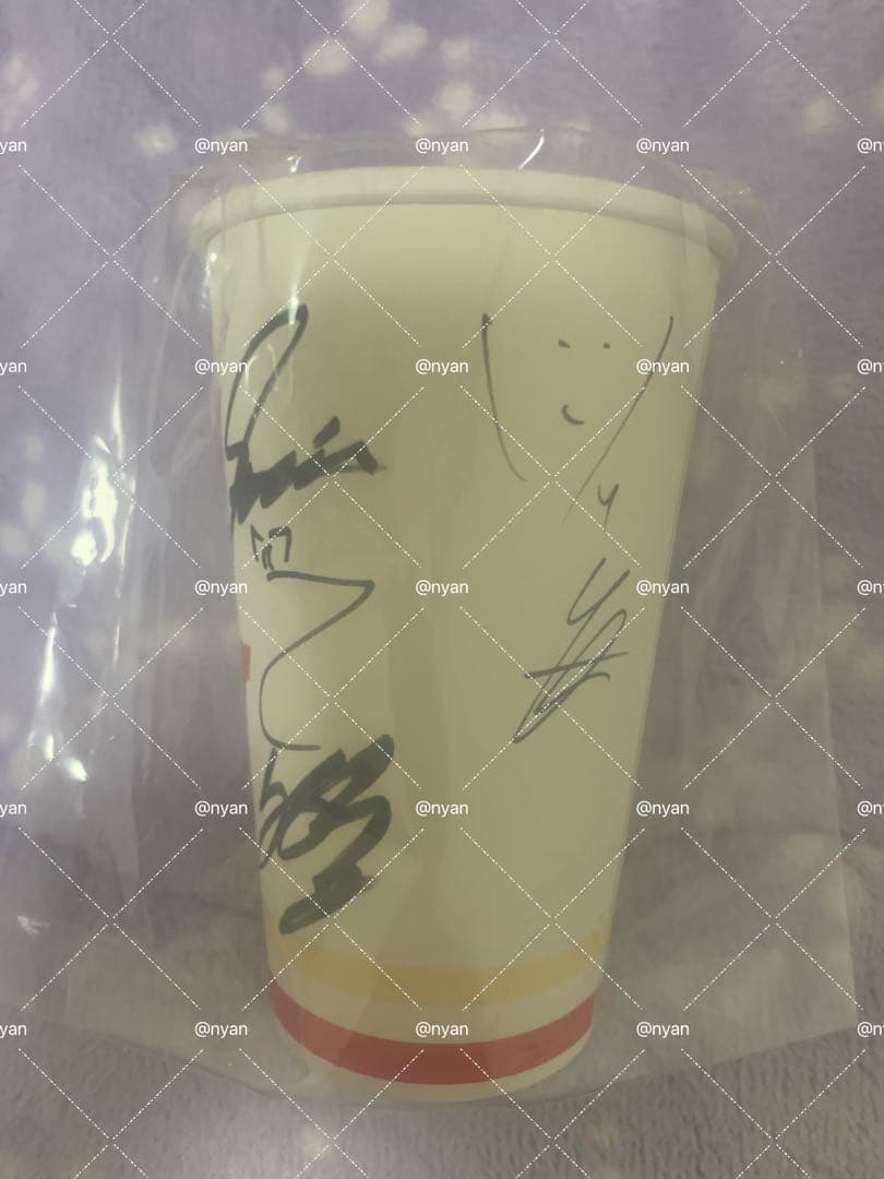 Stray Kids 全メンバー 直筆サイン入り カップホルダー