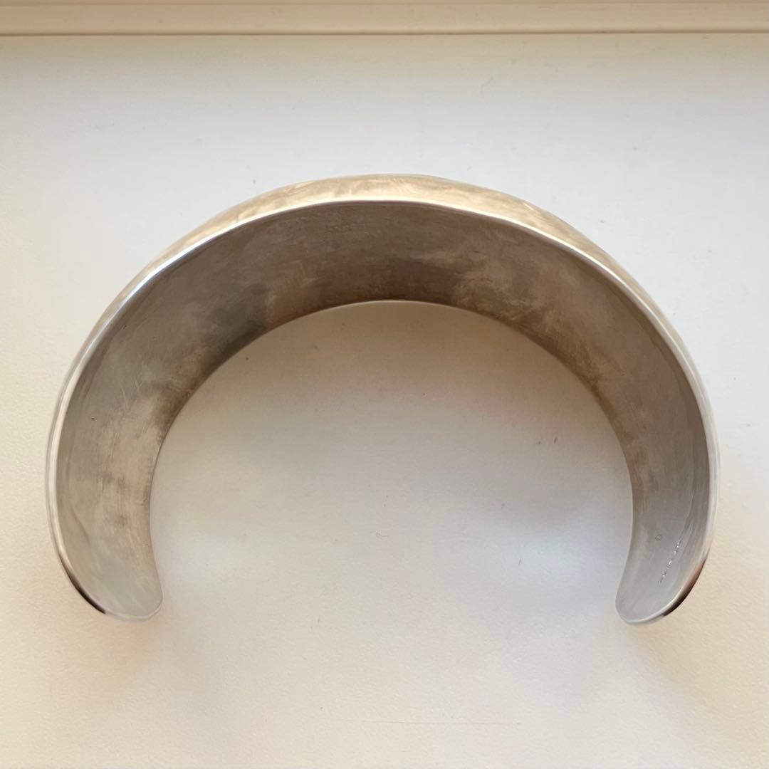 41.5g スターリングシルバー カフブレスレット ワイドバングル