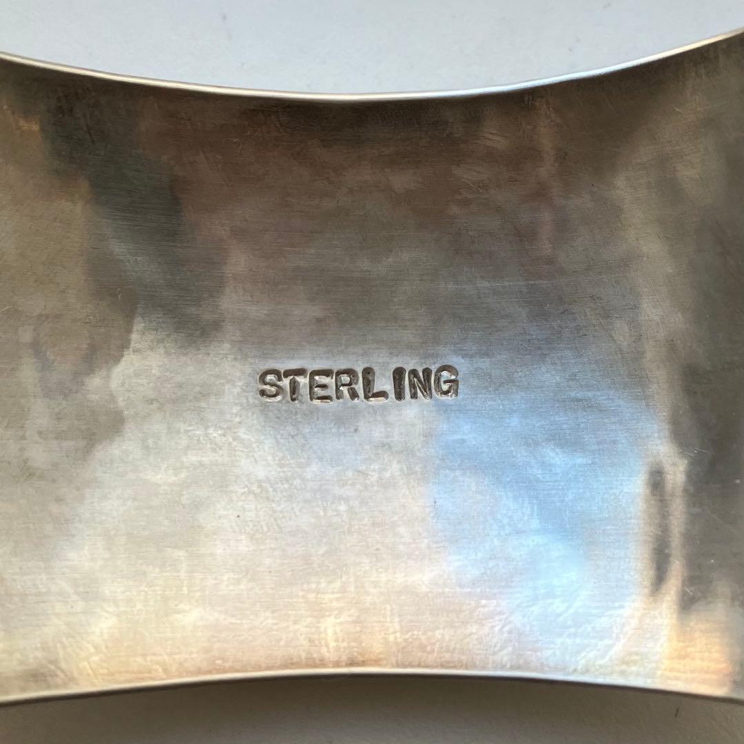 41.5g スターリングシルバー カフブレスレット ワイドバングル