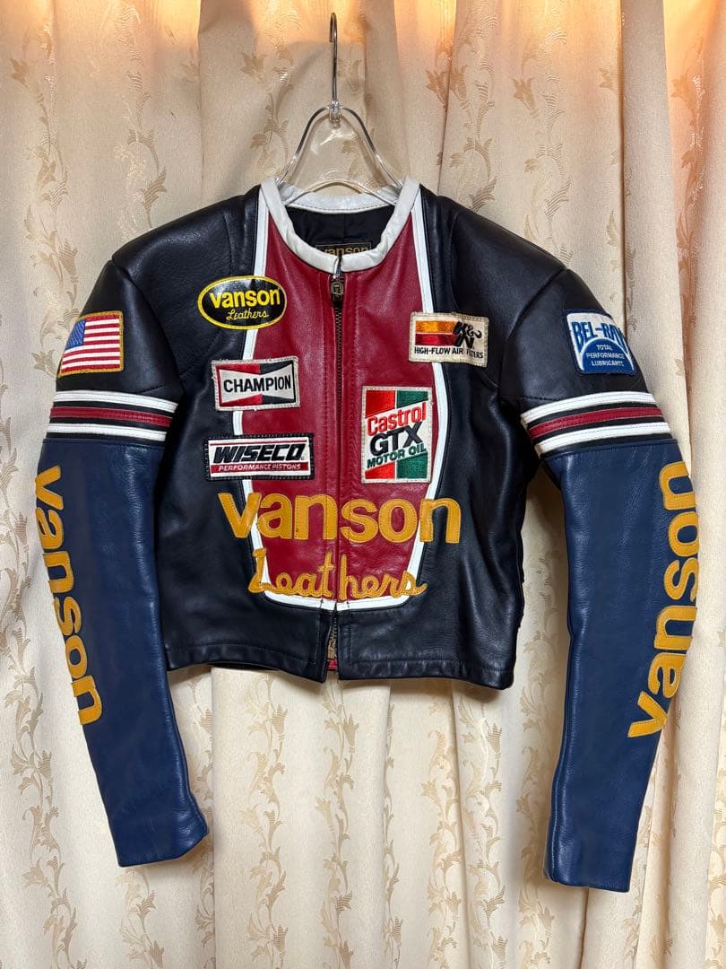 vanson レザー ジャケット 38サイズ ワンスター - メルカリ