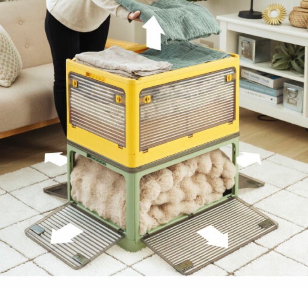 【6個セット】新品 未使用 5面開閉 収納ケース Sサイズ ホワイト 折りたたみ 楽天市場】どこからでも取り出せる 5面開閉 折りたたみ 収納ボックス S