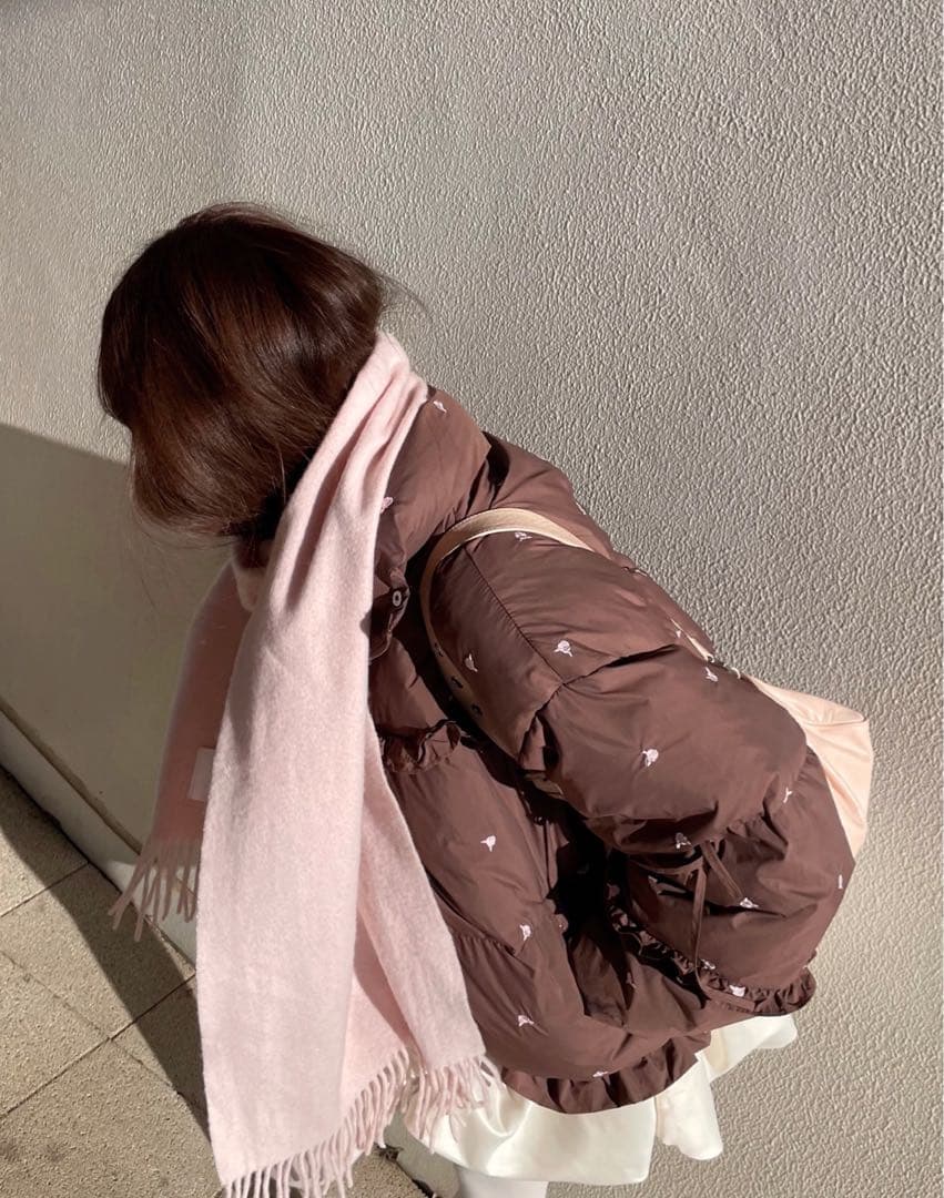 rose frill down jacket sovisoon - メルカリ