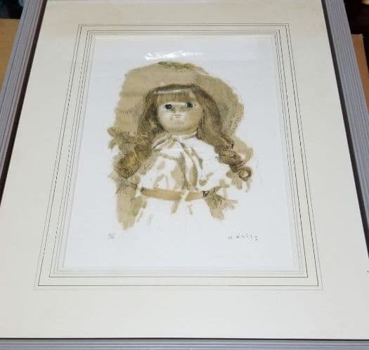 小磯良平リトグラフフランス人形 - メルカリ