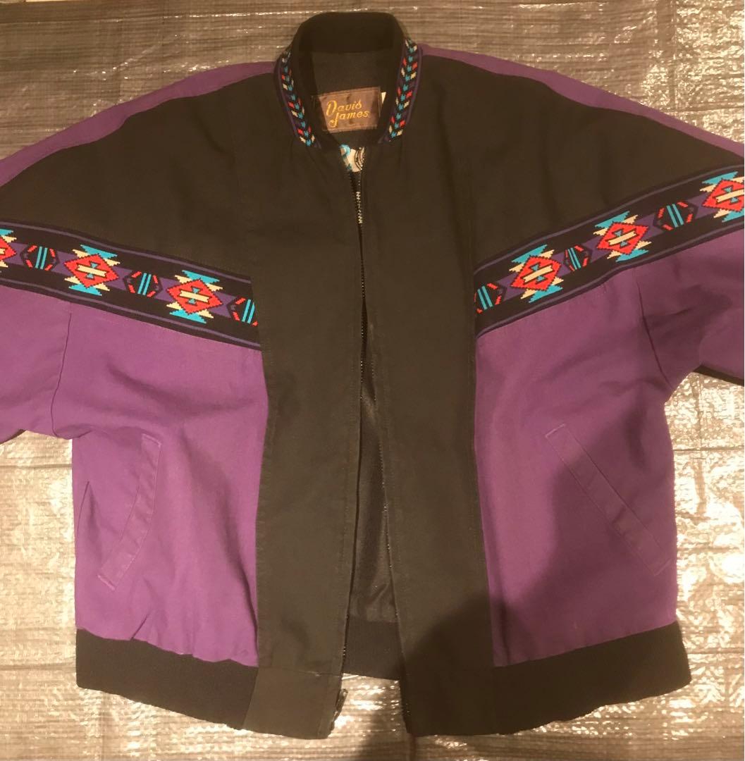 DAVID JAMES 90s ネイティブ柄 ジャケット ジャンパー ブルゾン - メルカリ