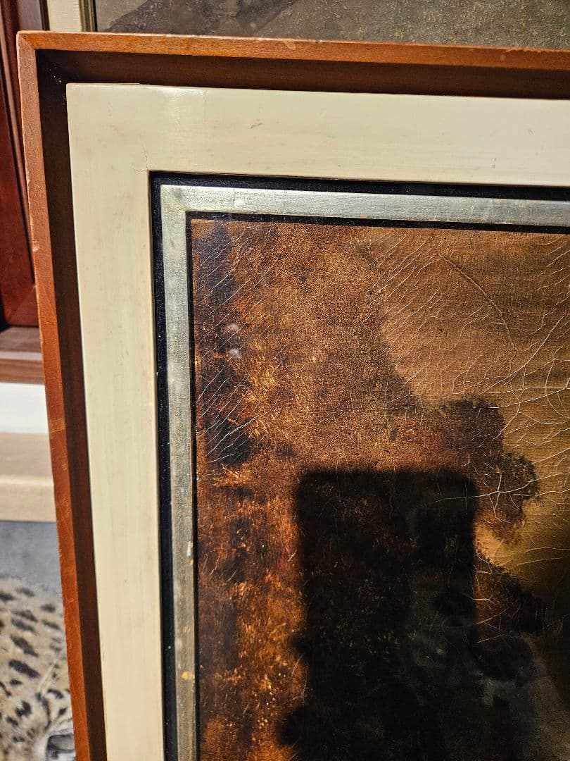 ​真作 角浩 1975年作 油彩『阪』当時3万円で版画化もされた最高傑作 ドンキ