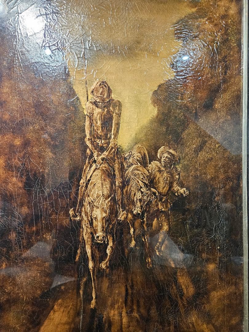 ​真作 角浩 1975年作 油彩『阪』当時3万円で版画化もされた最高傑作 ドンキ