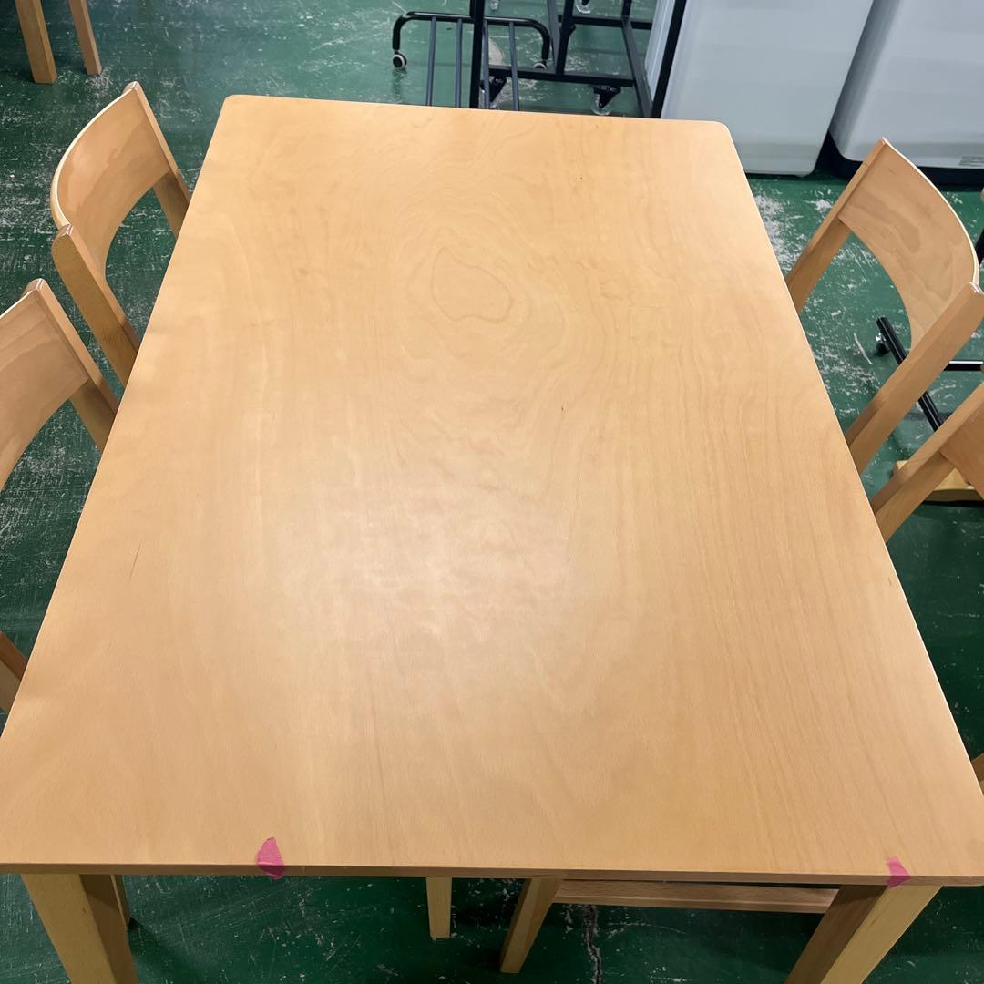 NITORI ニトリ 木製ダイニングテーブルと椅子4脚セット - メルカリ