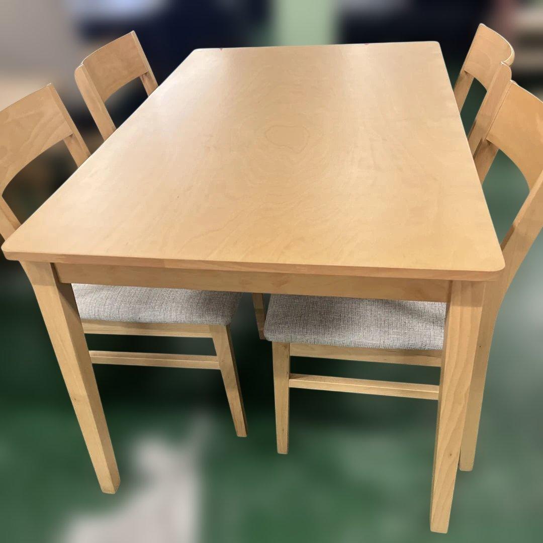 NITORI ニトリ 木製ダイニングテーブルと椅子4脚セット - メルカリ