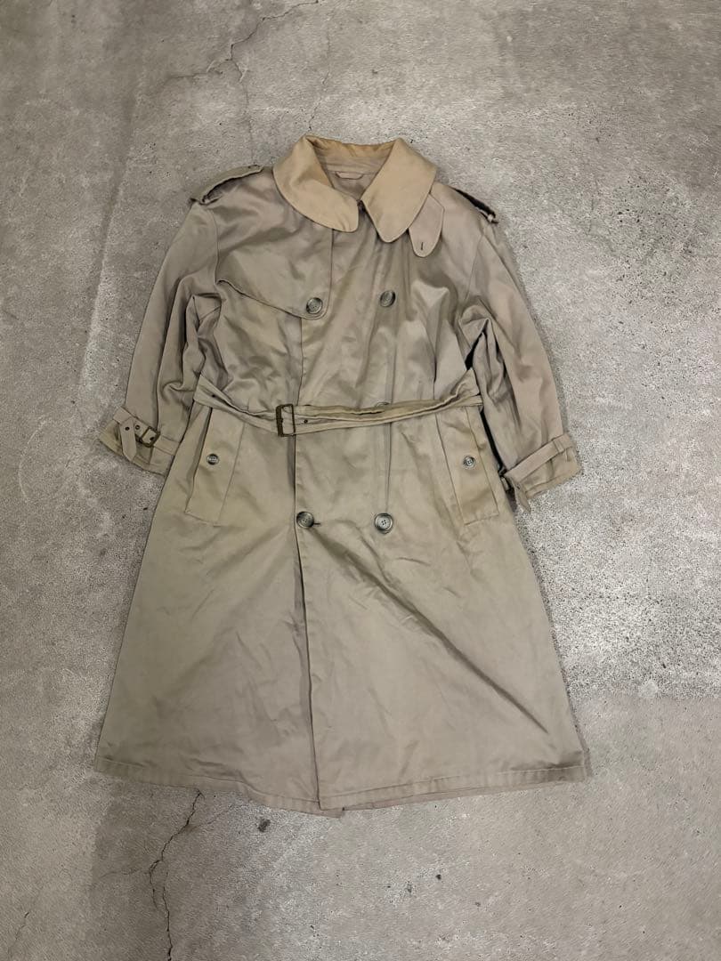 80s GIORGIO ARMANI trench coat beige - メルカリ