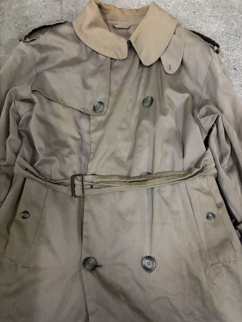 80s GIORGIO ARMANI trench coat beige - メルカリ