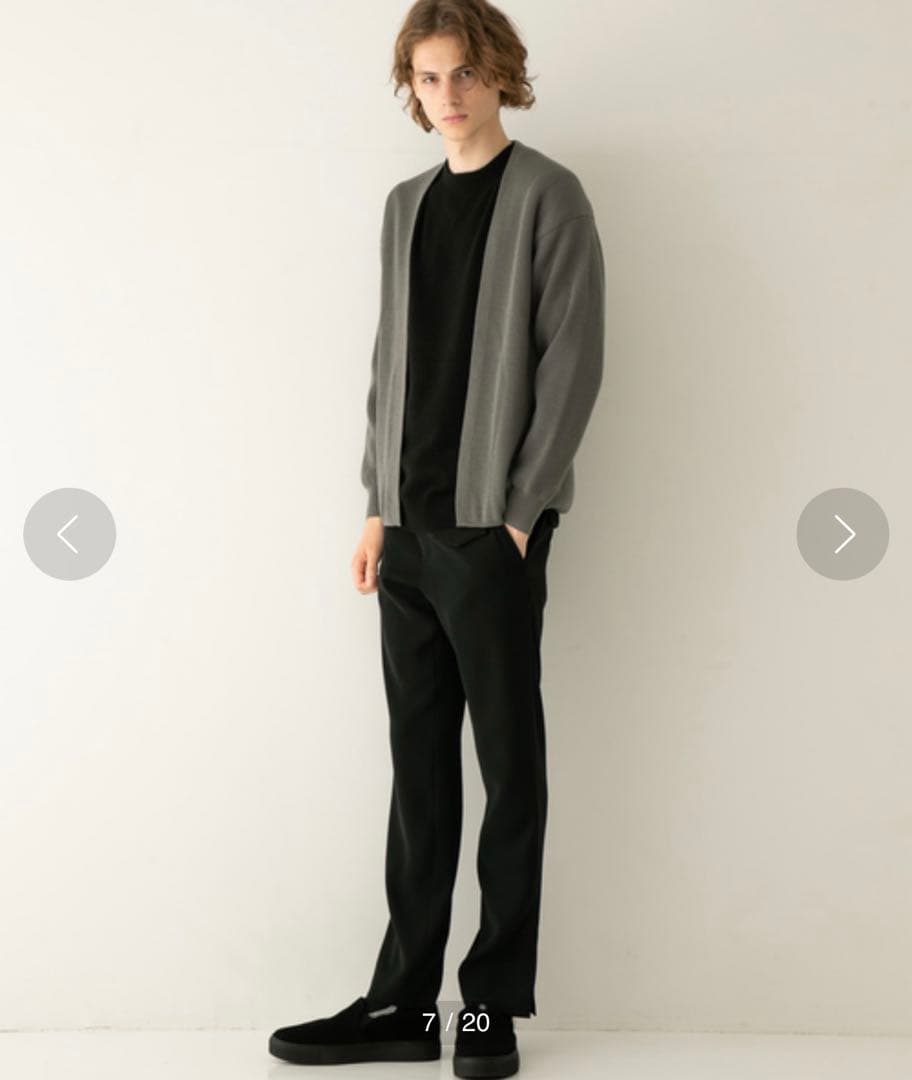 BATONER ハードツイストウールノーボタンカーディガン - メルカリ