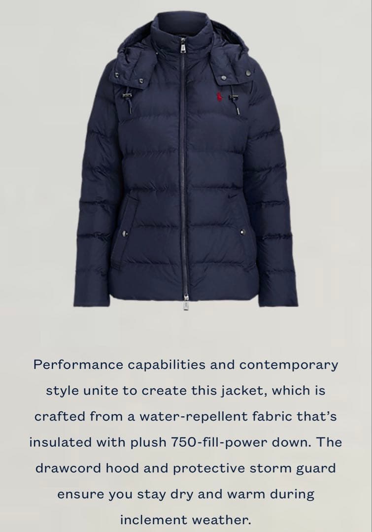 23年モデル✨ポロラルフローレン 2way ダウンジャケット ポニー刺繍 XS