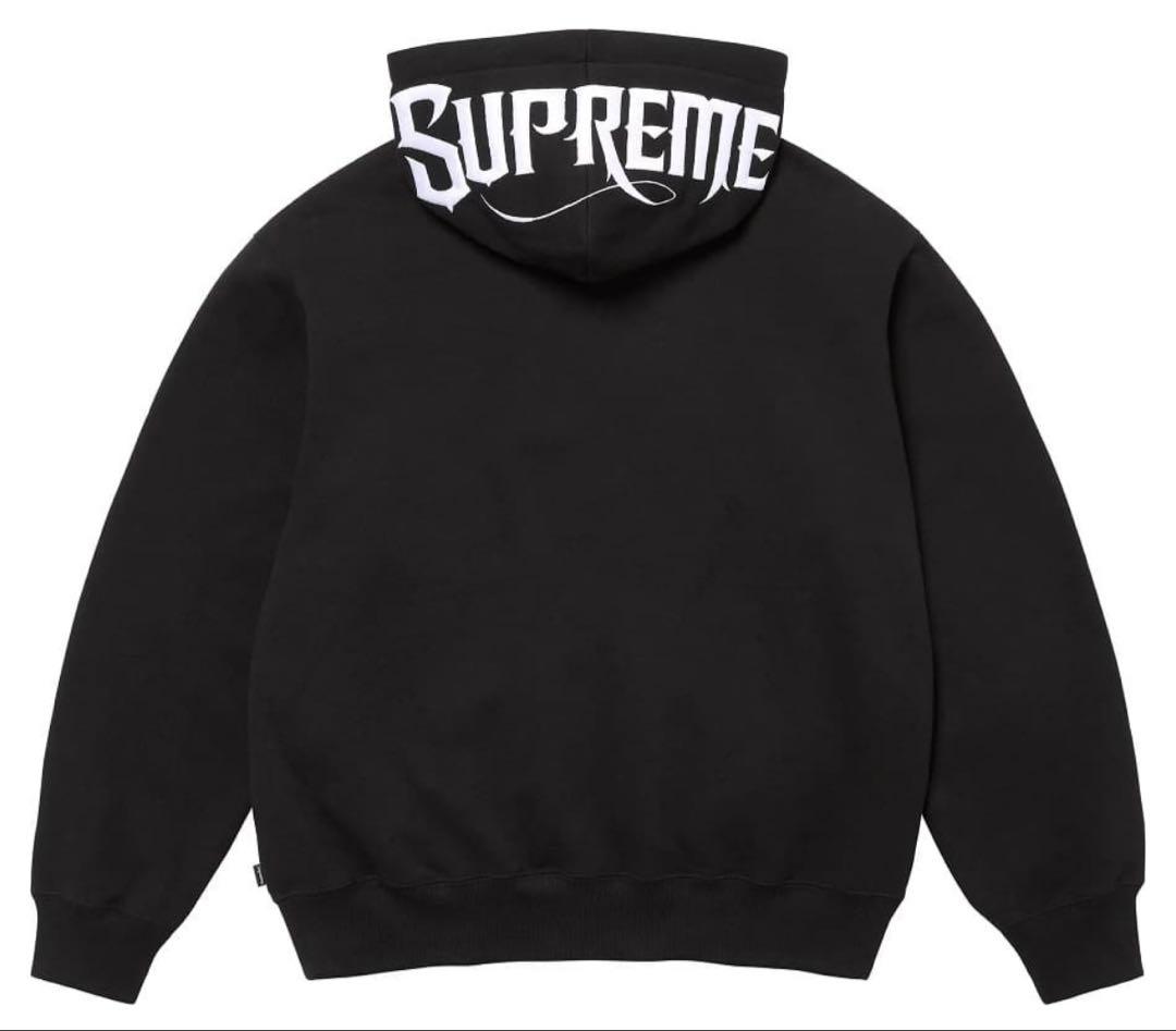 supreme ジップパーカー 黒 最安値 - メルカリ