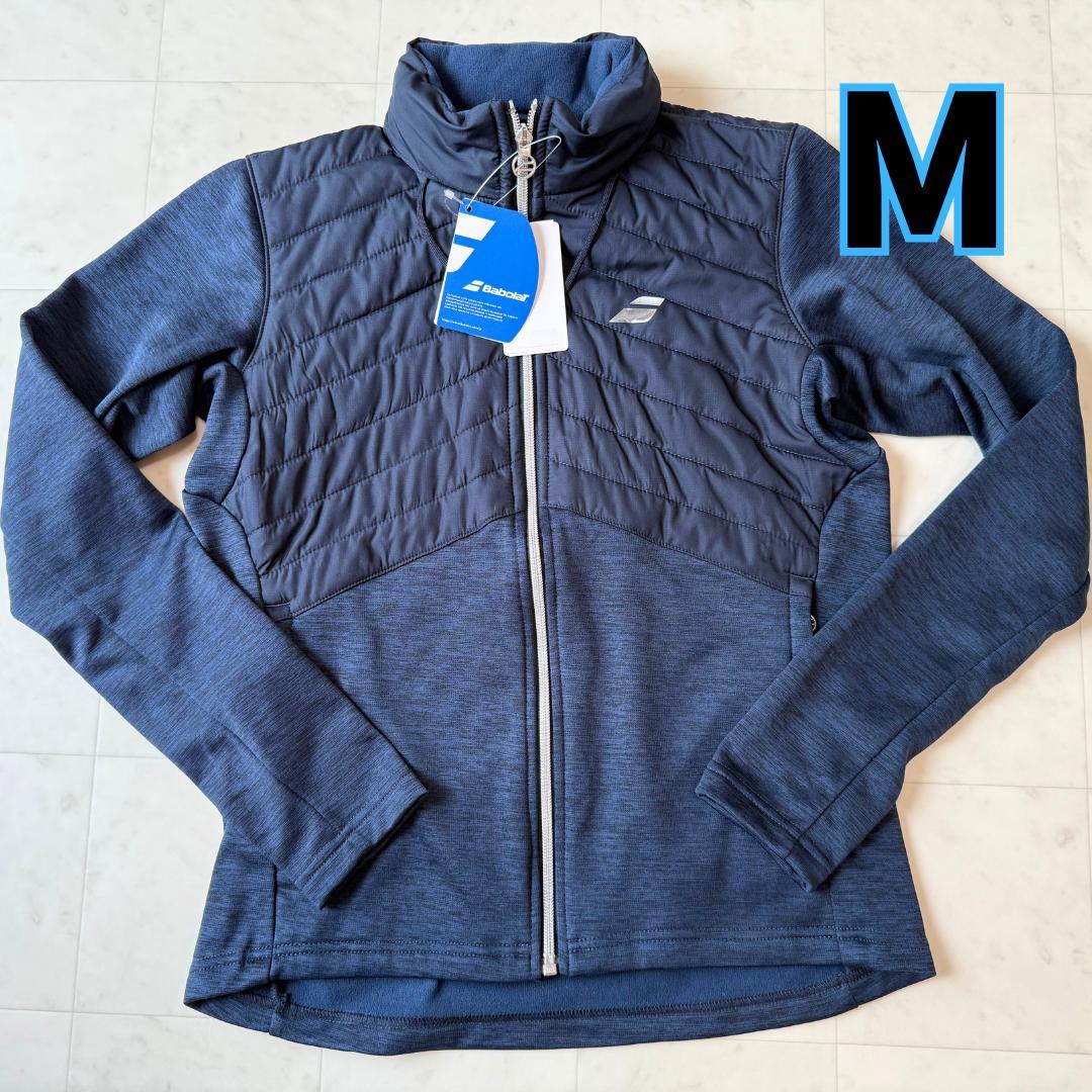 新品　Babolat ネイビー ジップアップジャケット　レディース　M　テニス Babolat（バボラ） テニスウェア『レディース』 ピュアレンジ