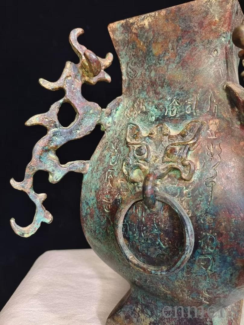 中国古美術【中山王方壺】青銅器 銘文 重器 礼器 酒具 純