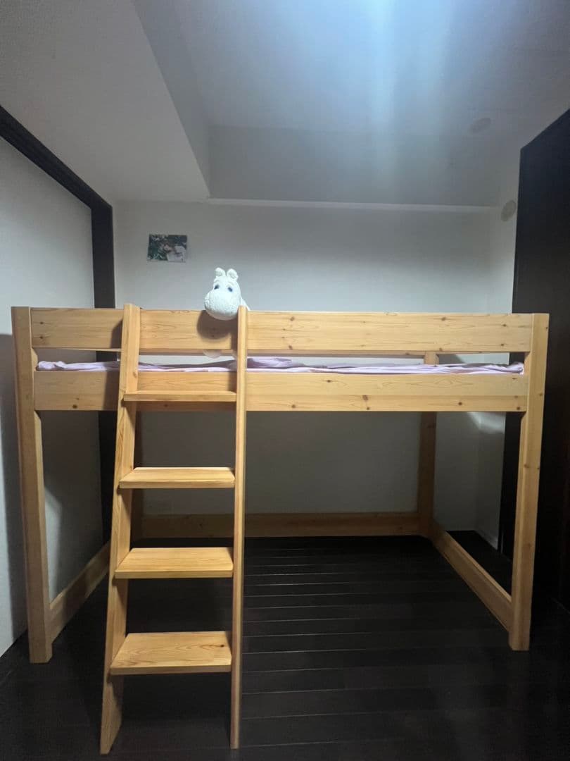 無印良品　MUJI パイン材　ミドルベッド（送料込） 大宮マルイ】大宮マルイに家具を見に行こう【パイン材ミドルベッド