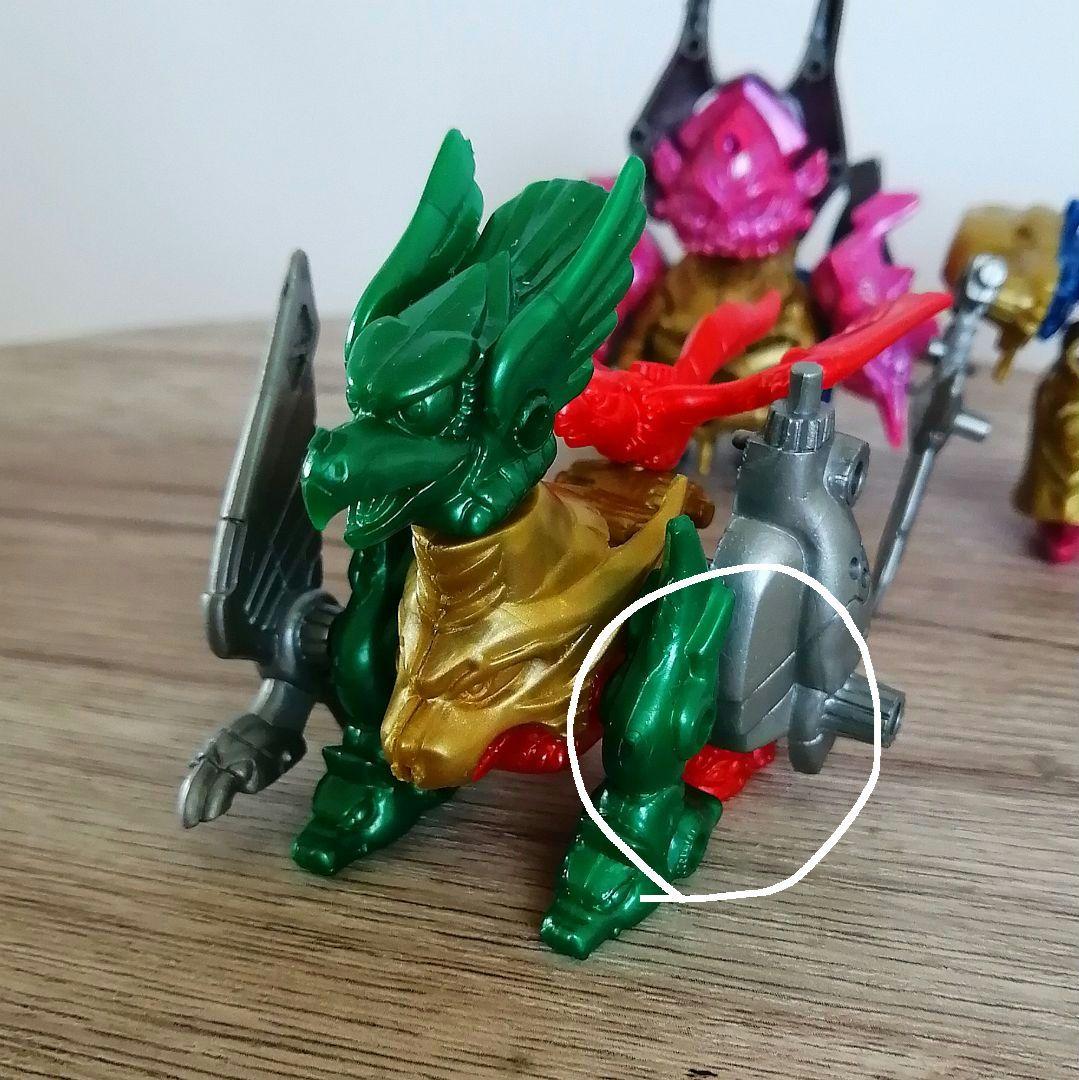 スーパーバイオパズラー part1 4体セット レア 精霊テクターパーツ欠品