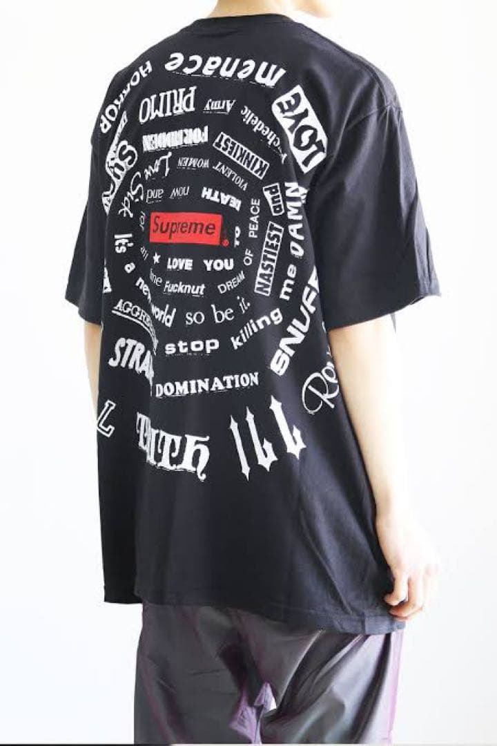 極美品Supreme Spiral Tee \"Black\" サイズM