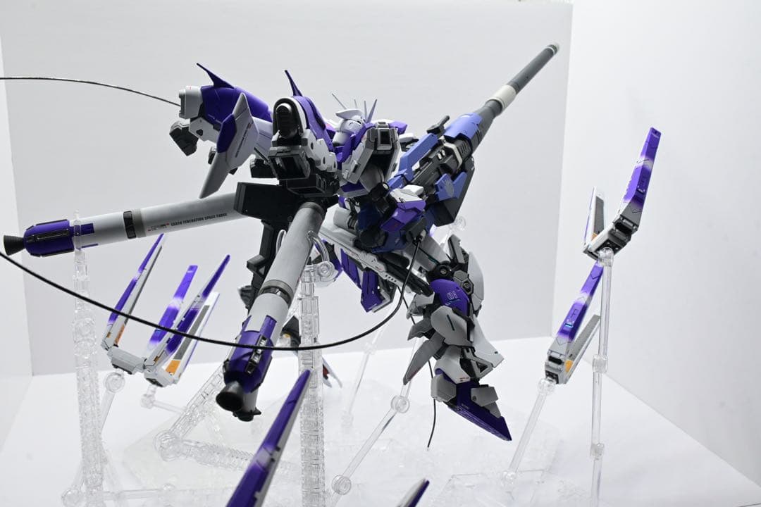 RG Hi-νガンダム ハイパーメガバズーカランチャー 塗装品