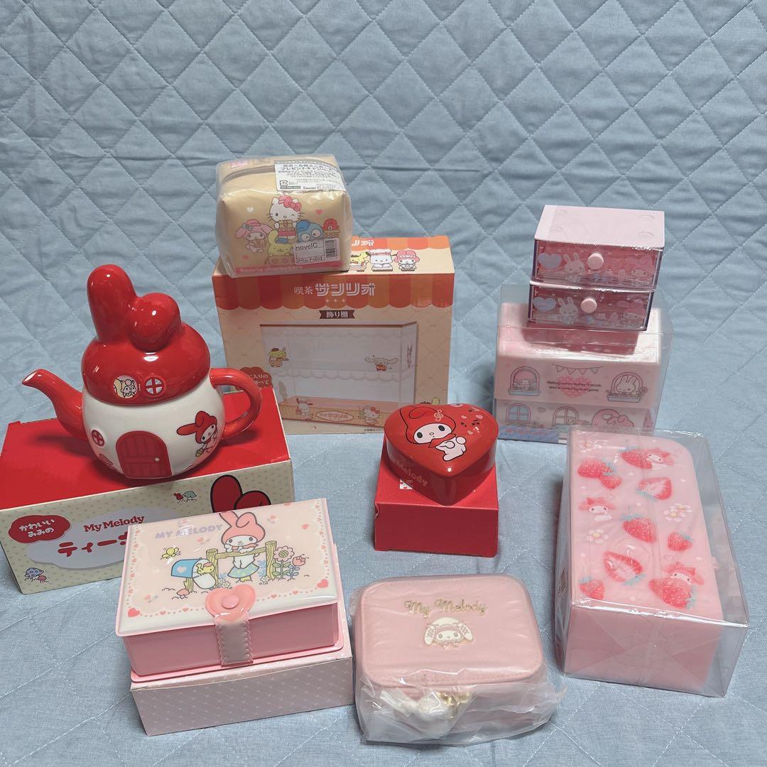 サンリオ❣️マイメロディ おまとめセット　おせわ　バースデー　電卓　タオル　メモ