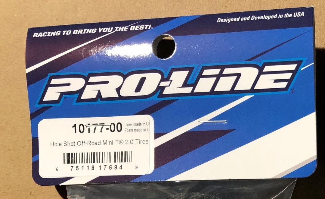 Mini-T 2.0 Tires Pro-Line Hole Shot 一台分