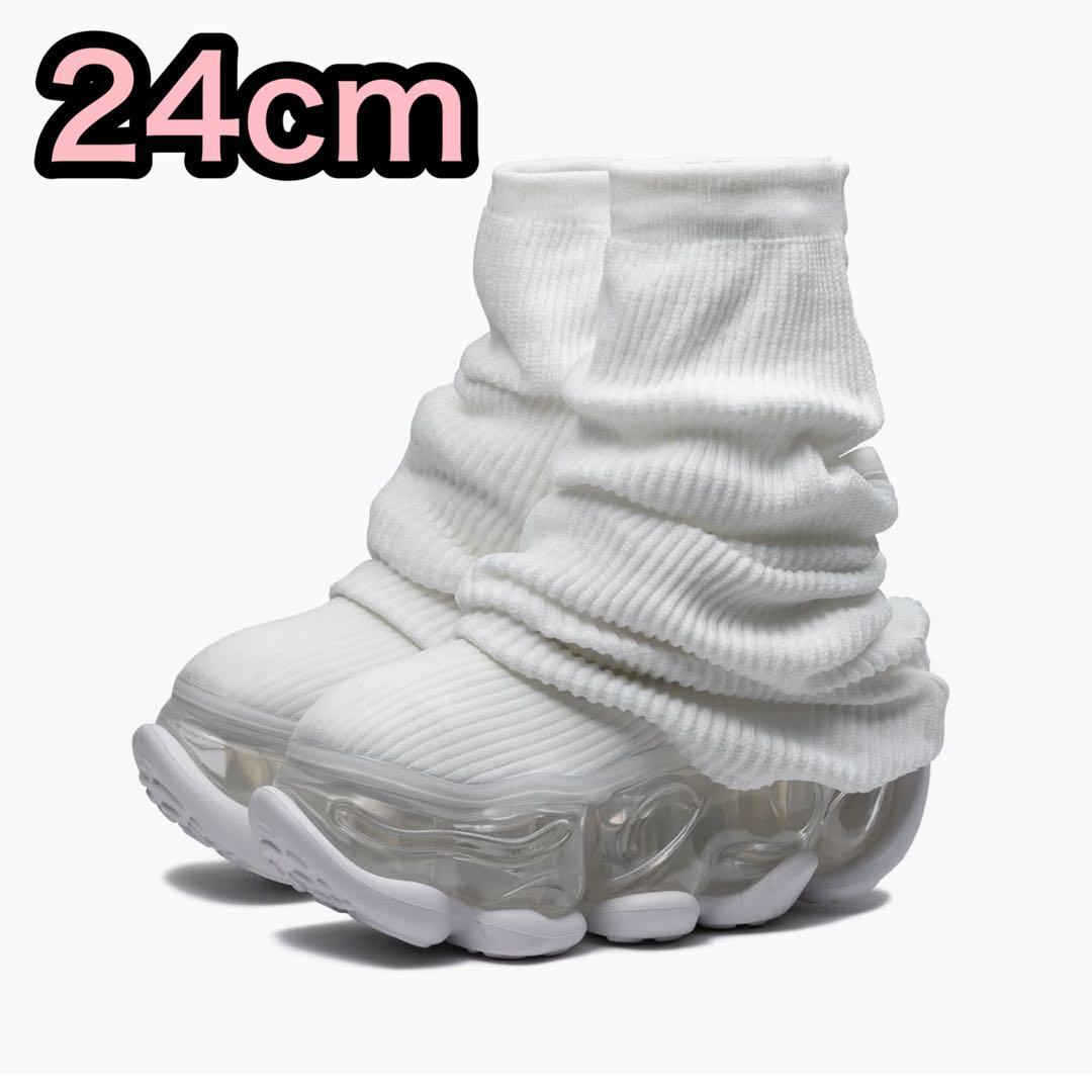 grounds SKYSCRAPER LOOSE SOCKS KNIT 白 24 - メルカリ