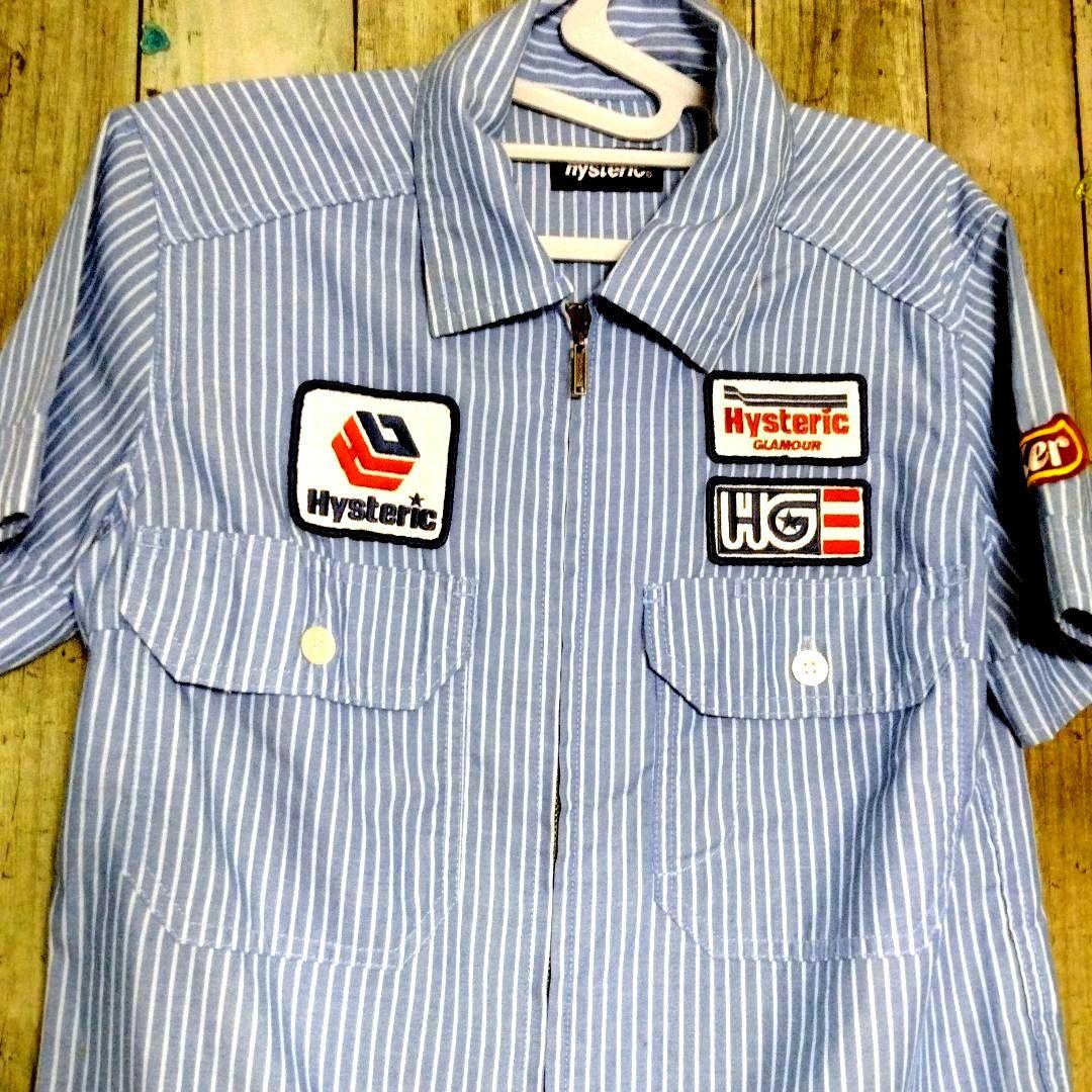 Hysteric Glamour ヒスグラ 半袖シャツ ストライプ Shirt - メルカリ